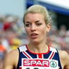 Rebecca Lyne European 800m Bronze Medallist Athlete Rebecca Lyne running in competition